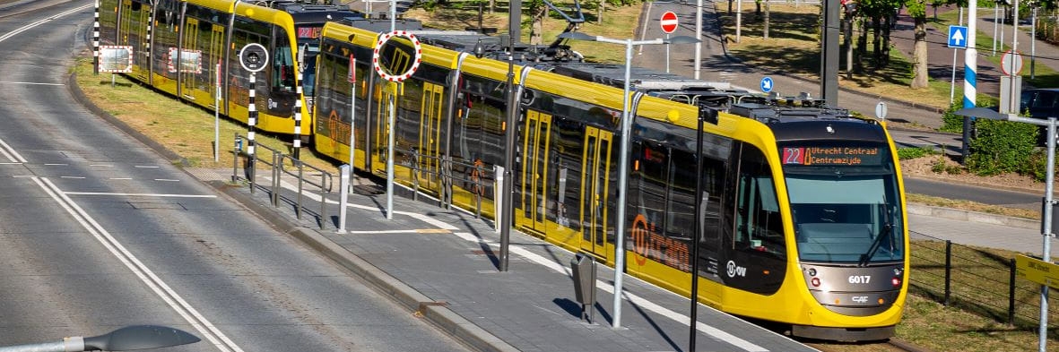 Tramlijn 22 in U-Ov onderweg